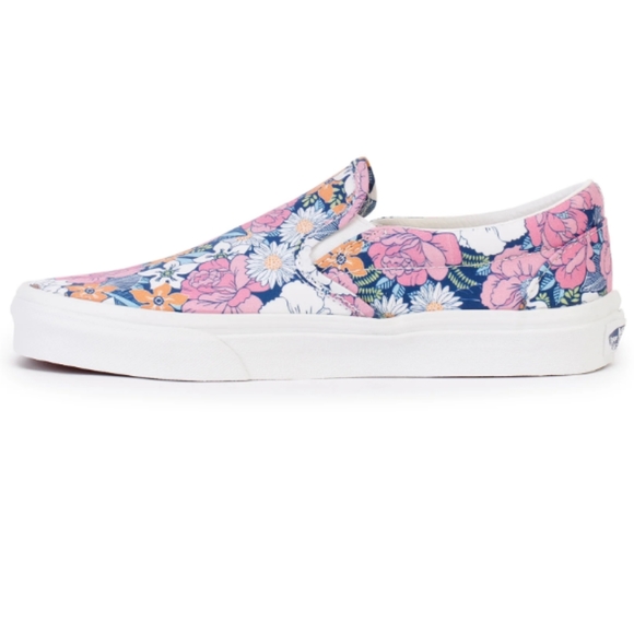 🆕Vans | Retro Floral Classic Slip-On Shoes Women's Sneakers Size 6 - Picture 2 of 6